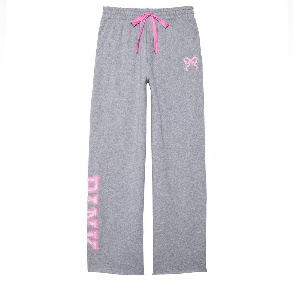 Gray and Pink Sweatpants